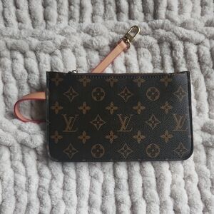 Louis Vuitton Black and Brown Monogram Wristlet